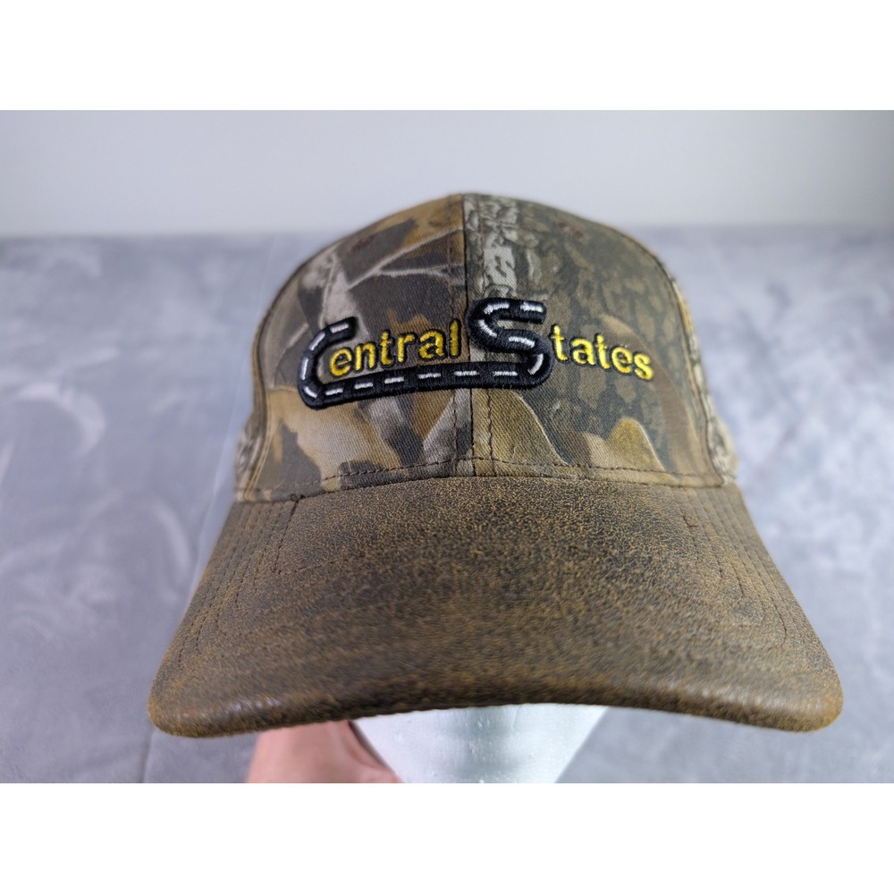 Central States The Bus Experts Camo Baseball Cap Hat Adjustable Cotton Brown